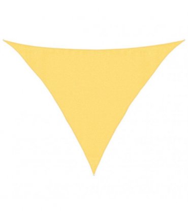 vidaXL Sunshade Sail 160 g/m² Beige 3.5x3.5x4.9 m HDPE