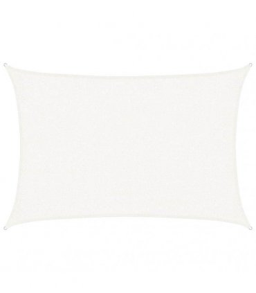 vidaXL Sunshade Sail 160 g/m² White 2x3 m HDPE
