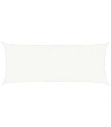 vidaXL Sunshade Sail 160 g/m² White 2x5 m HDPE
