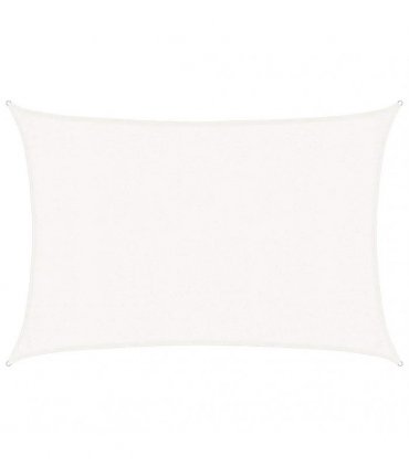 vidaXL Sunshade Sail 160 g/m² White 2.5x3.5 m HDPE