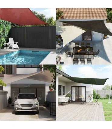vidaXL Sunshade Sail 160 g/m² White 2.5x4 m HDPE
