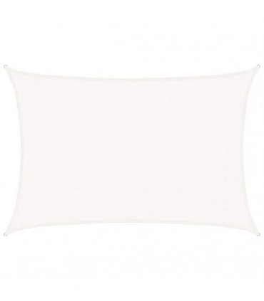 vidaXL Sunshade Sail 160 g/m² White 3x4.5 m HDPE