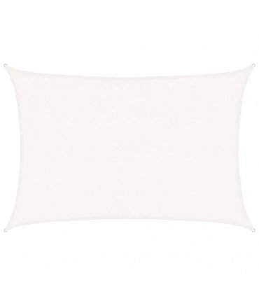 vidaXL Sunshade Sail 160 g/m² White 3,5x4,5 m HDPE