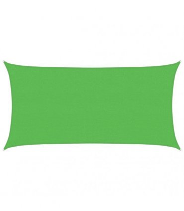 vidaXL Sunshade Sail 160 g/m² Rectangular Light Green 2x3.5 m HDPE