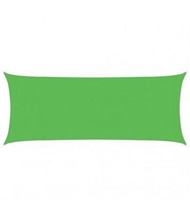 vidaXL Sunshade Sail 160 g/m² Light Green 2x5 m HDPE