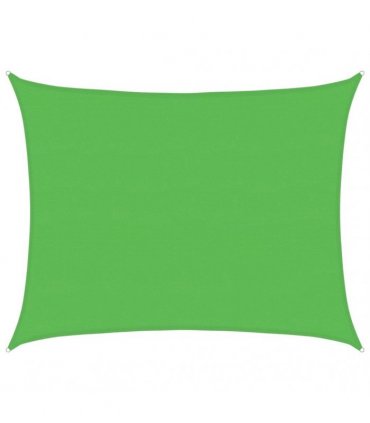 vidaXL Sunshade Sail 160 g/m² Light Green 6x7 m HDPE