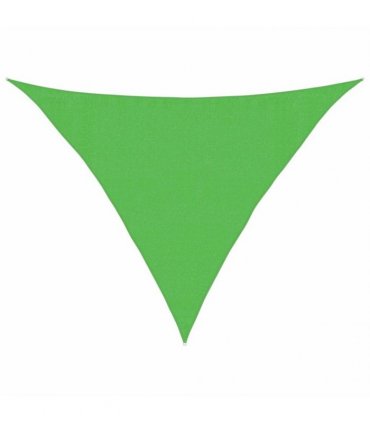 vidaXL Sunshade Sail 160 g/m² Light Green 3,5x3,5x4,9 m HDPE