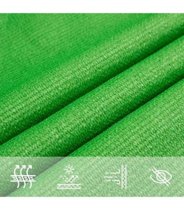 vidaXL Sunshade Sail 160 g/m² Light Green 4,5x4,5x4,5 m HDPE
