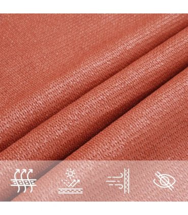 vidaXL Sunshade Sail 160 g/m² Terracotta 3x6 m HDPE