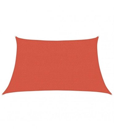 vidaXL Sunshade Sail 160 g/m² Terracotta 3/4x2 m HDPE