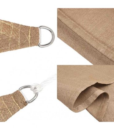 vidaXL Sunshade Sail 160 g/m² Taupe 3x3x4.2 m HDPE