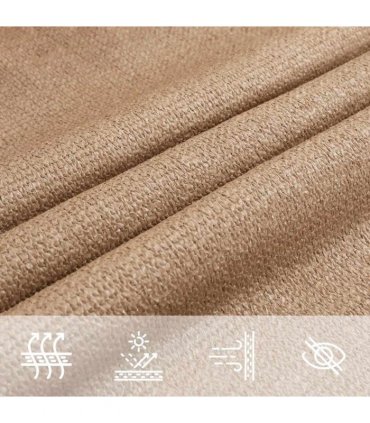 vidaXL Sunshade Sail 160 g/m² Taupe 3x3x4.2 m HDPE