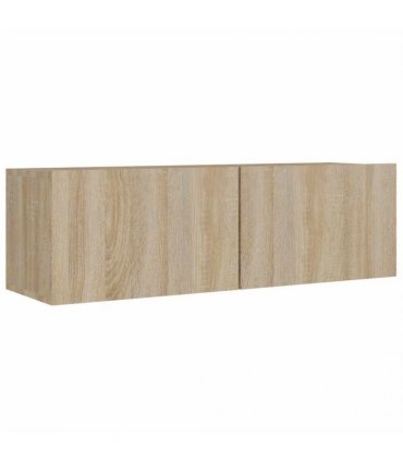 vidaXL 8 Piece TV Cabinet Set Sonoma Oak Engineered Wood