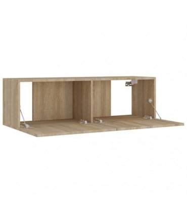 vidaXL 8 Piece TV Cabinet Set Sonoma Oak Engineered Wood
