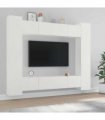 vidaXL 8 Piece TV Cabinet Set White Engineered Wood