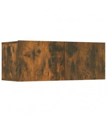 vidaXL 8 Piece TV Cabinet Set Smoked Oak Engineered Wood