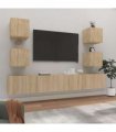 vidaXL 6 Piece TV Cabinet Set Sonoma Oak Engineered Wood
