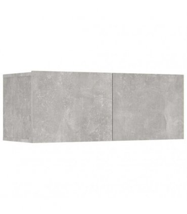 vidaXL 8 Piece TV Cabinet Set Concrete Grey Engineered Wood