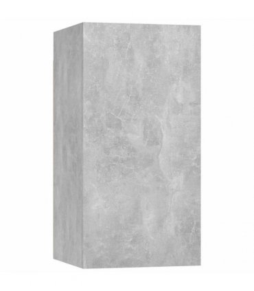 vidaXL 8 Piece TV Cabinet Set Concrete Grey Engineered Wood