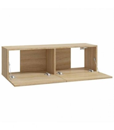 vidaXL 8 Piece TV Cabinet Set Sonoma Oak Engineered Wood