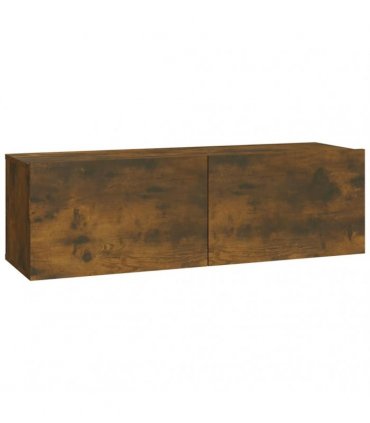 vidaXL 8 Piece TV Cabinet Set Smoked Oak Engineered Wood