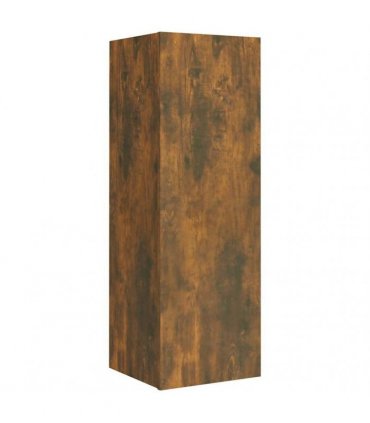 vidaXL 8 Piece TV Cabinet Set Smoked Oak Engineered Wood