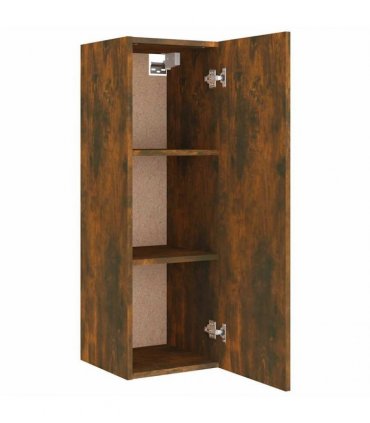 vidaXL 8 Piece TV Cabinet Set Smoked Oak Engineered Wood