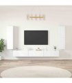 vidaXL 7 Piece TV Cabinet Set White Engineered Wood