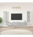 vidaXL 7 Piece TV Cabinet Set Concrete Grey Engineered Wood