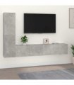 vidaXL 4 Piece TV Cabinet Set Concrete Grey Engineered Wood