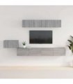 vidaXL 5 Piece TV Cabinet Set Grey Sonoma Engineered Wood
