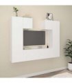 vidaXL 6 Piece TV Cabinet Set White Engineered Wood