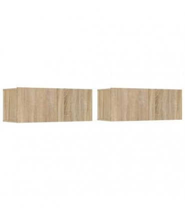 vidaXL 6 Piece TV Cabinet Set Sonoma Oak Engineered Wood