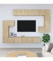 vidaXL Wall-mounted TV Cabinet Sonoma Oak Engineered Wood