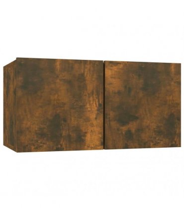 vidaXL 6 Piece TV Cabinet Set Smoked Oak Engineered Wood