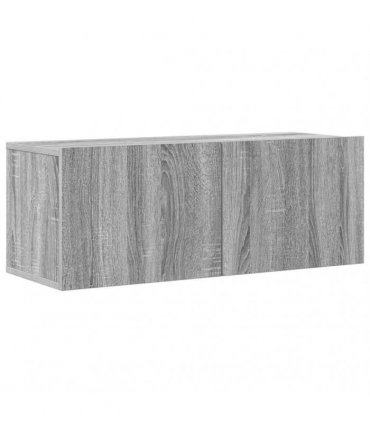 vidaXL 4 Piece TV Cabinet Set Grey Sonoma Engineered Wood