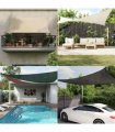 vidaXL Sunshade Sail 160 g/m² Dark Green 4x4x5,8 m HDPE
