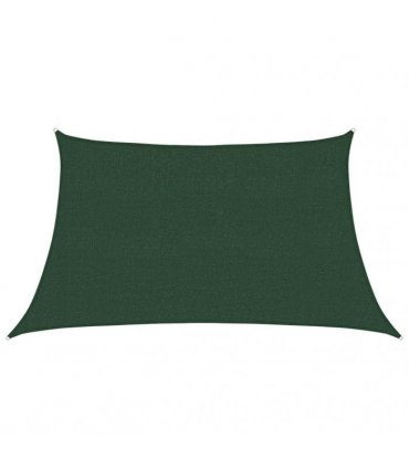 vidaXL Sunshade Sail 160 g/m² Dark Green 3/4x2 m HDPE