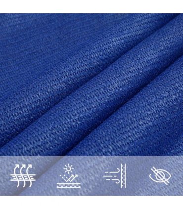 vidaXL Sunshade Sail 160 g/m² Blue 2.5x4.5 m HDPE