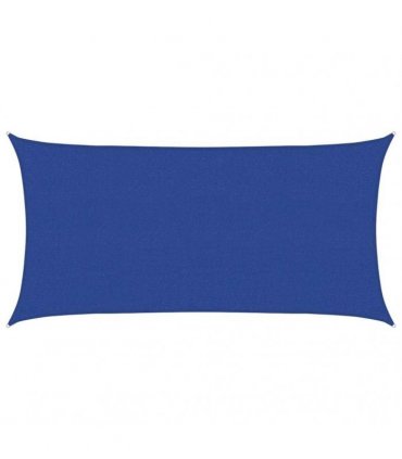 vidaXL Sunshade Sail 160 g/m² Rectangular Blue 2.5x5 m HDPE