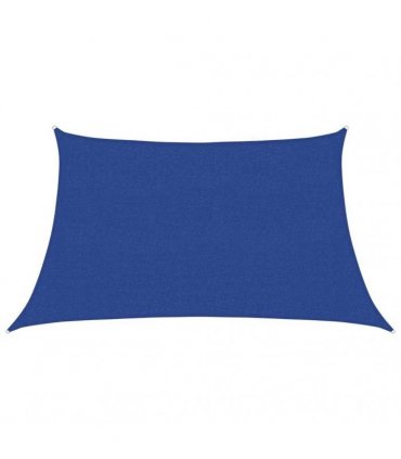 vidaXL Sunshade Sail 160 g/m² Blue 3/4x2 m HDPE