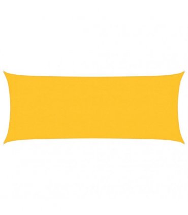 vidaXL Sunshade Sail 160 g/m² Yellow 2x5 m HDPE