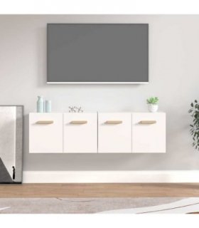 vidaXL Wall Cabinets 2 pcs White 60x36,5x35 cm Engineered Wood
