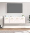 vidaXL Wall Cabinets 2 pcs White 60x36,5x35 cm Engineered Wood
