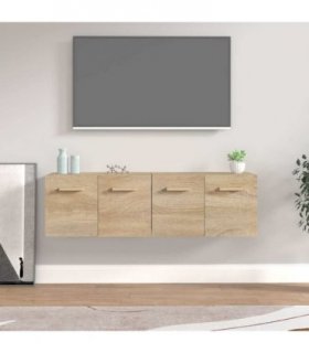 vidaXL Wall Cabinets 2 pcs Sonoma Oak 60x36,5x35 cm Engineered Wood