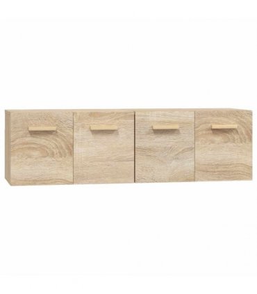 vidaXL Wall Cabinets 2 pcs Sonoma Oak 60x36,5x35 cm Engineered Wood