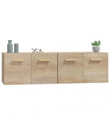 vidaXL Wall Cabinets 2 pcs Sonoma Oak 60x36,5x35 cm Engineered Wood