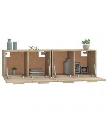 vidaXL Wall Cabinets 2 pcs Sonoma Oak 60x36,5x35 cm Engineered Wood