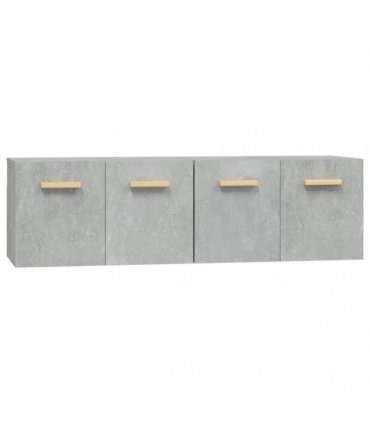 vidaXL Wall Cabinets 2 pcs Concrete Grey 60x36,5x35 cm Engineered Wood