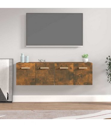 vidaXL Wall Cabinets 2 pcs Smoked Oak 60x36,5x35 cm Engineered Wood